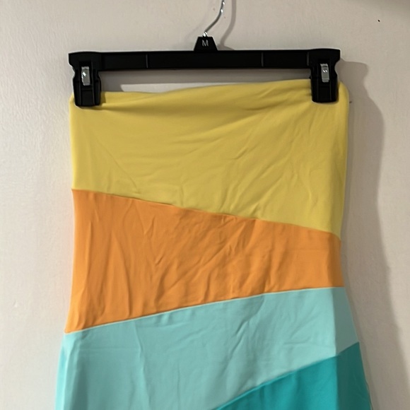 Susana Monaco color block tube asymmetrical dress - Picture 5 of 9